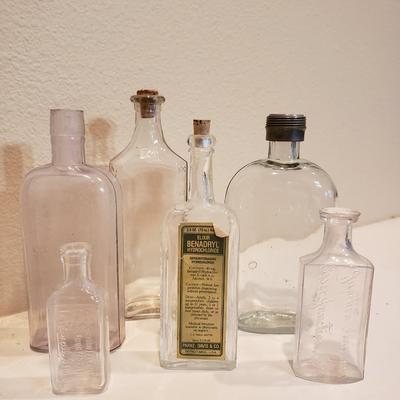 Lot of 6 Antique Bottles