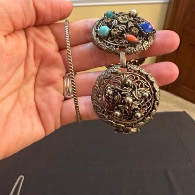 Lot of Silver and Bronze Toned Costume Jewelry