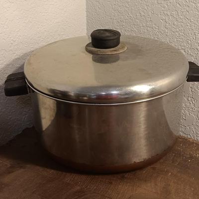 Stainless steel pots and pans with a stainless steel steamer
