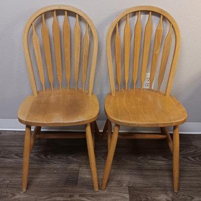 Two dining room / kitchen chairs in good and sturdy condition