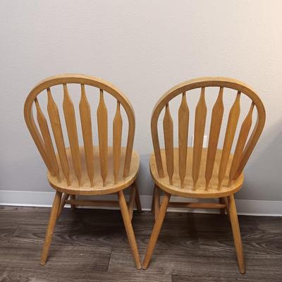 Two dining room / kitchen chairs in good and sturdy condition
