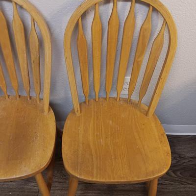 Two dining room / kitchen chairs in good and sturdy condition