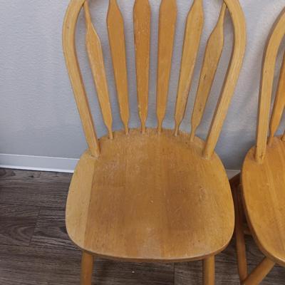 Two dining room / kitchen chairs in good and sturdy condition