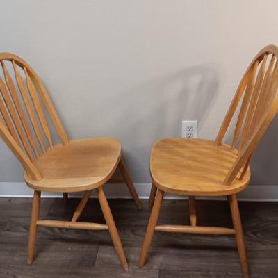 Two dining room / kitchen chairs in good and sturdy condition