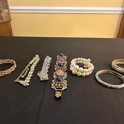 Collection of Beautiful Costume Jewelry Bracelets