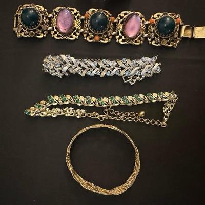 Collection of Beautiful Costume Jewelry Bracelets