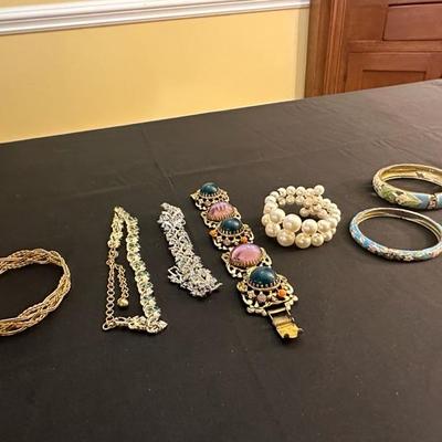 Collection of Beautiful Costume Jewelry Bracelets