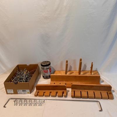 Peg Board Hooks Plus Wooden Peg Board Organizers & More (WS-DZ)