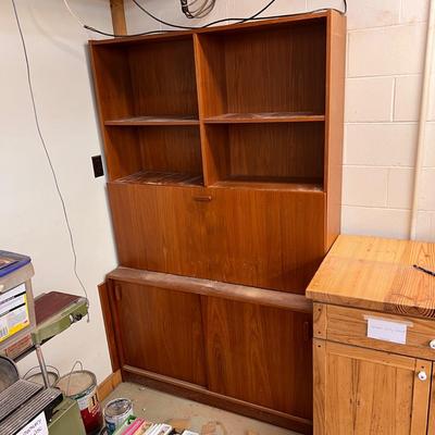 Mid Century Wooden Secretary (WS-DZ)