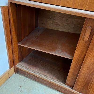 Mid Century Wooden Secretary (WS-DZ)