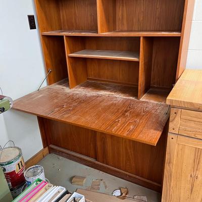 Mid Century Wooden Secretary (WS-DZ)