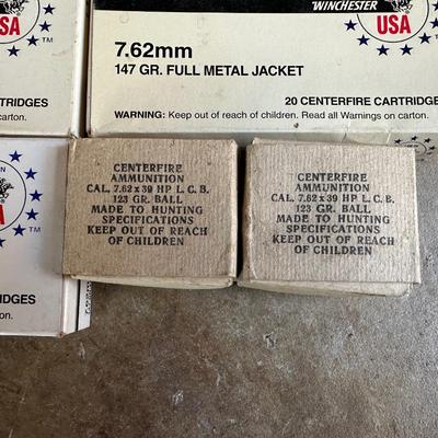 5 BOXES OF 7.62 AMMUNITION