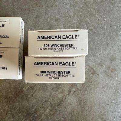 4 BOXES OF .308 WINCHESTER AMMUNITION