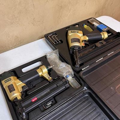MASTER ~ Pair (2) Finish Nail Air Guns
