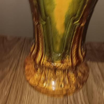 Stunning Antique Umbrella Stand is an English Majolica Pedestal missing Original Jardiniere