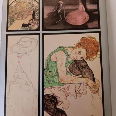 Hardback book Art Nouveau Drawings Per Wittich and the art Pack pop-up book