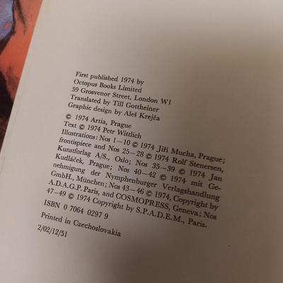 Hardback book Art Nouveau Drawings Per Wittich and the art Pack pop-up book