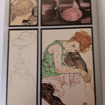Hardback book Art Nouveau Drawings Per Wittich and the art Pack pop-up book