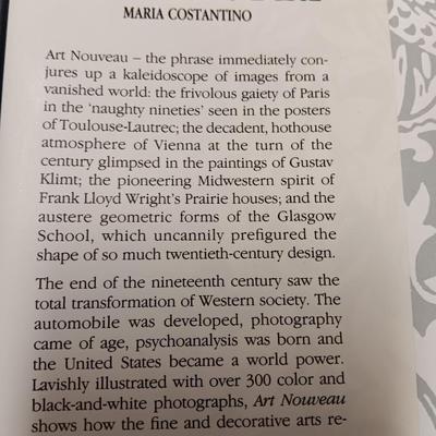 Hardback books - Art Nouveau, Maria Costantino and Art Nouveau Paris 1900 Phillippe Julian