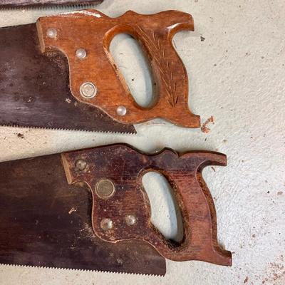 Vintage Saws w/ Rack (WS-DZ)
