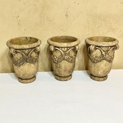 DIRECT EXPORT CO ~ Three (3) Terrecotta Planters