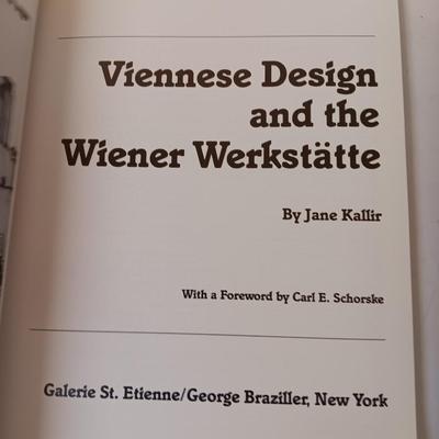 Design Books - Viennese Design and the Wiener Werkstatte & Liberty Design