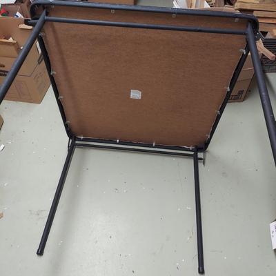 Four Black Folding Chairs w/ Card Table (BS-DZ)