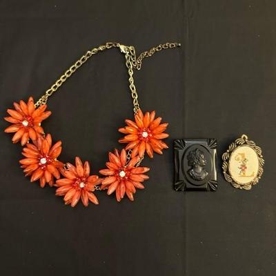 Collection of Costume Jewelry Including a Statement Necklace