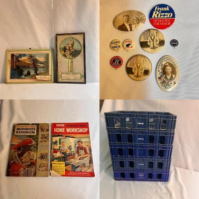 Vintage Pepsi Crates, Tins, Pins and More (LR-DZ)