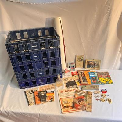 Vintage Pepsi Crates, Tins, Pins and More (LR-DZ)