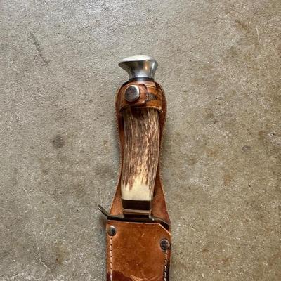 COMPASS SOLINGEN GERMANY FIXED BLADE KNIFE & SCHRADE FOLDING KNIFE
