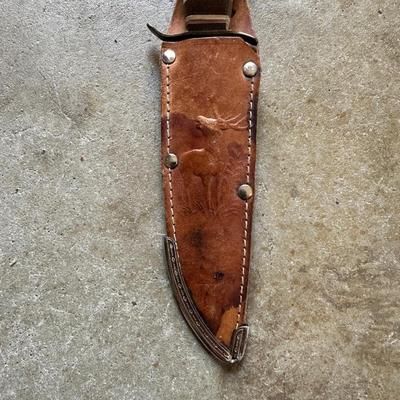 COMPASS SOLINGEN GERMANY FIXED BLADE KNIFE & SCHRADE FOLDING KNIFE