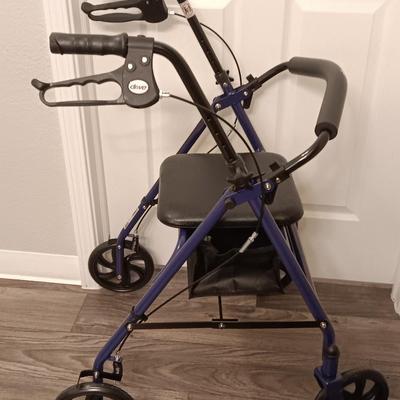 Like new - DRIVE 300lb limit rollator Mobility walker with seat and storage