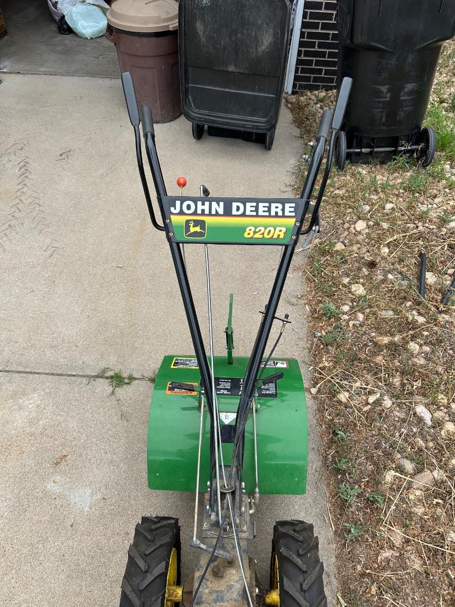 JOHN DEERE 820R WALK BEHIND TILLER EstateSales