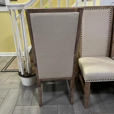 4 Upholstered Dining Chairs Farmhouse Style