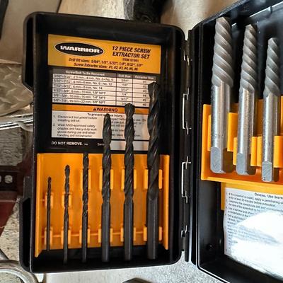 SCREW EXTRACTOR SET, DEEP WELL SOCKETS, WRENCHES
