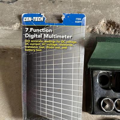 SOCKETS, FILES, MULTIMETER, DRIL BITS AND MORE