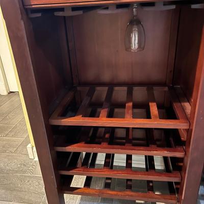 2 Wooden Wine Rack Tables