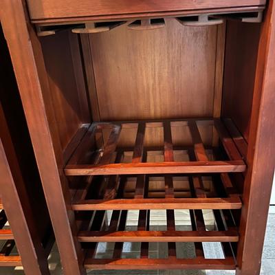 2 Wooden Wine Rack Tables