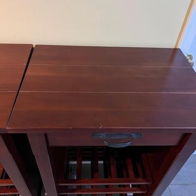 2 Wooden Wine Rack Tables