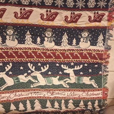 Christmas throw blanket