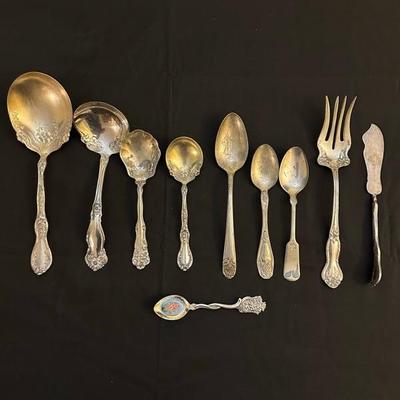 Group of Beautifilly Detailed Spoons and Forks