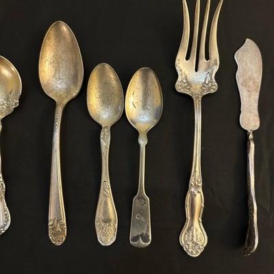 Group of Beautifilly Detailed Spoons and Forks