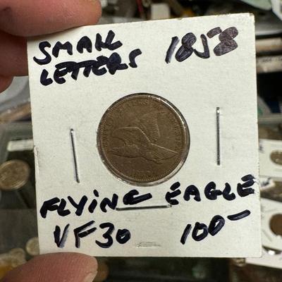 1858 FLYING EAGLE SMALL LETTERS