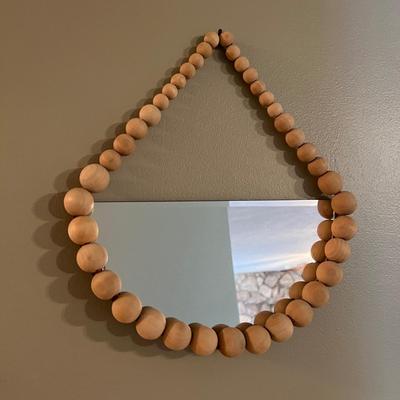 4 Pc. Decor Lot - Signed Art, Mirror, Lamp, Clock