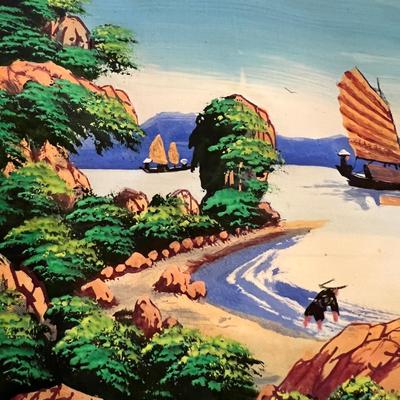 3 Paintings on Silk Signed