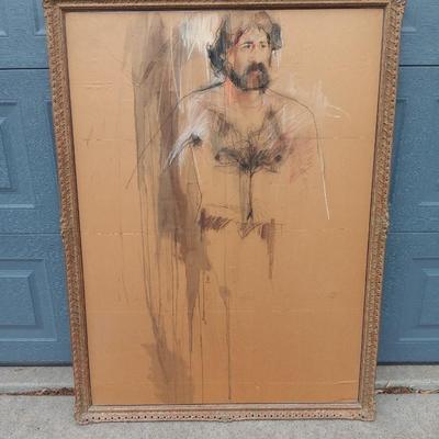 Self-Impressionism Art Painting in Antique gold frame