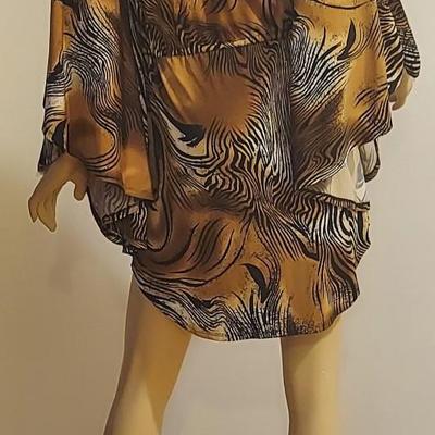 Vtg 70-80s Frederick's of Hollywood Embellished Jungle Book Tunic/Kaftan