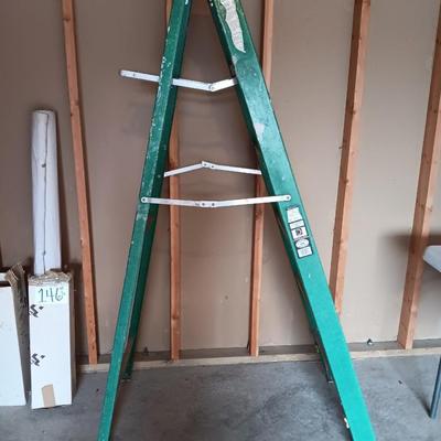 Fiberglass Six foot step ladder for commercial & Electrical