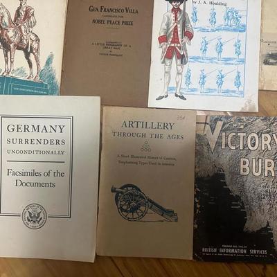 Miscellaneous Military Booklets, One Signed